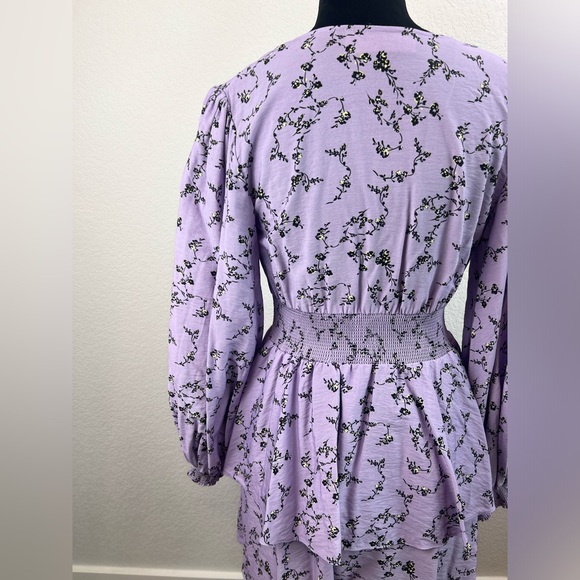 KEEPSAKE The Label Long Sleeve Floral Tiered Mini Dress Size Small (US 4) - Picture 5 of 10